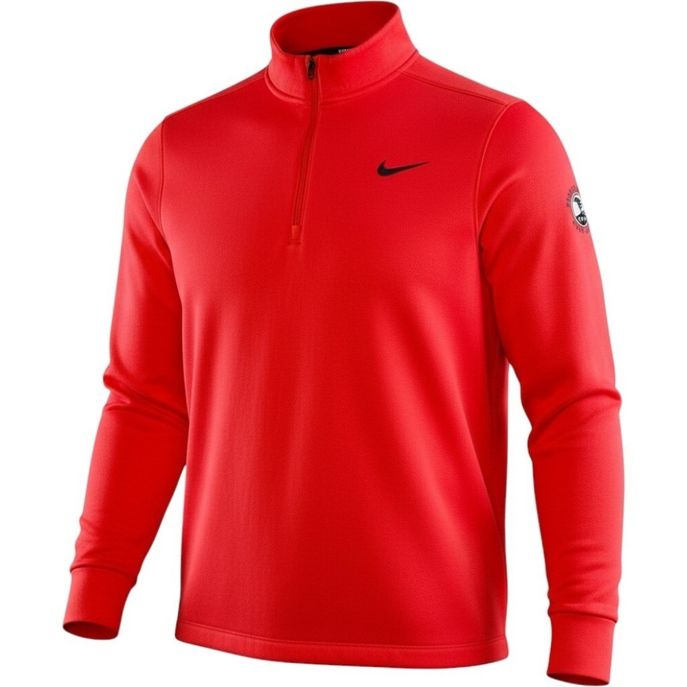 Nike Kids Red Pebble Beach Golf Links Quarter Zip Pullover XL 933473-634